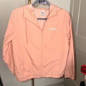 20. Vans Women's Peach Whip Kick Start Full Zip Windbreaker Jacket
